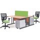 Harlow Straight Office Desk with Single Cantilever Leg